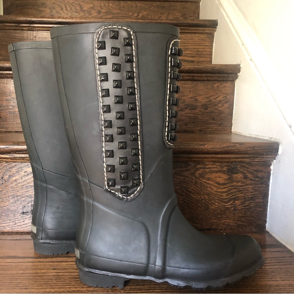 BCBG Max Azria Studded Rubber Rain Boot